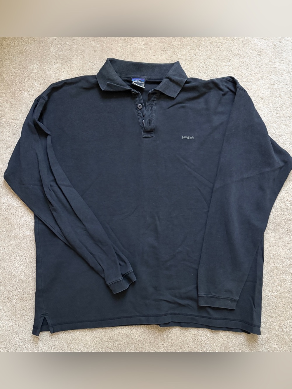 Patagonia Men’s Black Long-Sleeve Polo